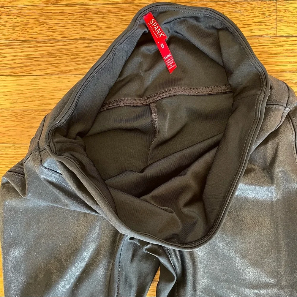 Spanx Black Faux Leather Leggings - Picture 8 of 14